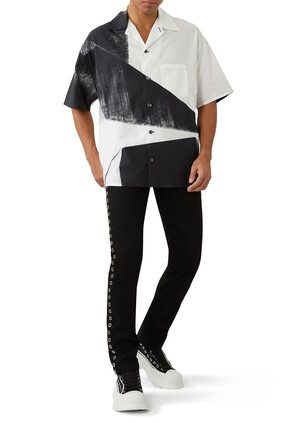 Studded Slim-Fit Jeans